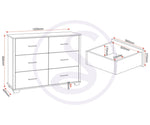 ZNTS Oliver 6 Drawer Chest 100-102-188