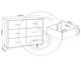 ZNTS Oliver 6 Drawer Chest 100-102-188