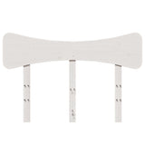 Headboard White 135 cm Solid Wood Pine 844782