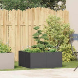 ZNTS Planter Black 80x80x40 cm Cold-rolled Steel 860738