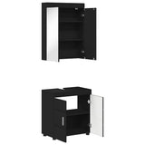 Bathroom Furniture Set TULUM 2 pcs Black 60 x 34 x 63 cm 3398015