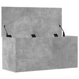 Storage Box Concrete Grey 100x42x46 cm Engineered Wood 840663