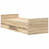 Bed Frame without Mattress Sonoma Oak 90x200 cm 3203805