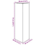 Garden Planter White Triangular 30x26x75 cm Steel 851145