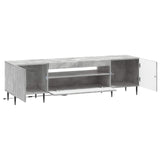 LED TV Cabinet Concrete Grey Engineered Wood 896468