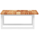 Basin Shelf Wall Mounted Steel and Solid Wood Acacia 3302768