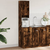 Kitchen Cabinet Smoked Oak 35x50x180 cm Engineered Wood 840762