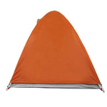 ZNTS Camping Tent Dome 2-Person Grey and Orange Waterproof 94329