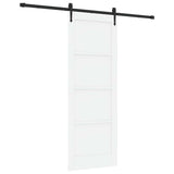Sliding Door ORKDAL White 78 x 211 cm Solid Pine Wood 3333809