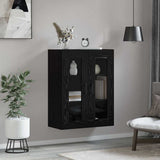 Sideboard Black Oak 69.5 x 34 x 90 cm Engineered Wood 879603