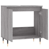 Bathroom Cabinet Grey Sonoma 58x33x60 cm Engineered Wood 831578