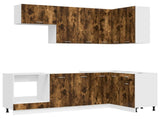 Kitchen Unit LYON 8 pcs Smoked Oak Engineered Wood 3438435