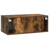 Wall-Mounted TV Cabinet 98 x 31 cm Smoked Oak Engineered Wood 898900