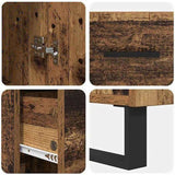 Highboard Old Wood 34.5 x 34 x 180 cm Engineered Wood 3415703