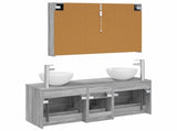 Bathroom Furniture Set 4 pcs Grey Sonoma 3406748