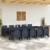 Garden Dining Set 11 pcs Anthracite Synthetic rattan 3378755
