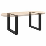 Coffee Table Legs U-Shaped 2 pcs Black 50x cm Steel 4013156