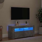 TV Cabinet with LED Lights Concrete Grey 90x35x40 cm 804323