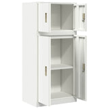 Storage Cabinet 2 pcs White 60 x 40 x 130 cm Steel Lockable 3438692