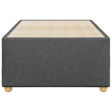 Bed Frame without Mattress Dark Grey 90x190 cm Single Fabric 3284695