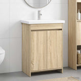 Bathroom Furniture Set Sonoma Oak 61 x 40 x 84.5 cm 3404276