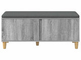 Hall Bench with Cushion with Door Grey Sonoma 80 x 38 x 46 cm 891533