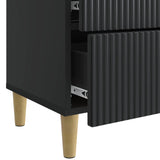 Bedside Cabinet Black 62 x 34.5 x 48 cm Engineered Wood 894546