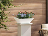 Garden Planter 5 pcs White 35 x 35 x 15 cm Cold-rolled Steel 873799