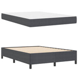 Bed Frame with Mattress Dark Grey 140 x 200 cm Fabric 3399126
