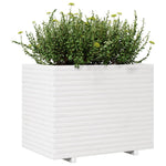 Garden Planter White 90x60x72 cm Solid Wood Pine 3282645