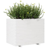 Garden Planter White 90x60x72 cm Solid Wood Pine 3282645