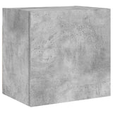 4 Piece TV Wall Units Concrete Grey Engineered Wood 3216503