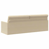 3 Seater Sofa Cream 220 x 81 x 82 cm Fabric 42041146
