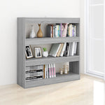 Book Cabinet/Room Divider Grey Sonoma 100x30x103 cm 813633