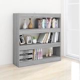 Book Cabinet/Room Divider Grey Sonoma 100x30x103 cm 813633