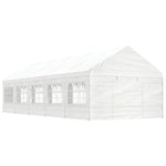 Gazebo with Roof White 11.15x4.08x3.22 m Polyethylene 3155489
