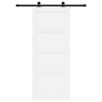 Sliding Door Manual ORKDAL White and black 83 x 202 cm 3333449