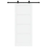Sliding Door Manual ORKDAL White and black 83 x 202 cm 3333449