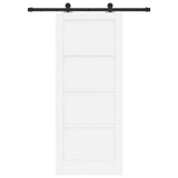 Sliding Door ORKDAL White 83 x 202 cm Solid Pine Wood 3333449