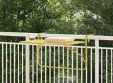 Hanging Balcony Table Folding Gold 60 x 39 x 65 cm Steel 42008076