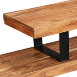 TV Stand Unique natural wood grain Solid Acacia Wood Medium 244583
