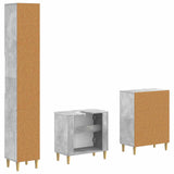3 Piece Bathroom Cabinet Set ARNHEM Concrete Grey 3417444