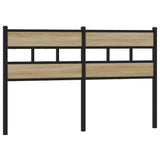 Replace Headboard Sonoma Oak 135 cm Iron and Engineered Wood 4017134