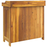 Garden Cabinet Natural 78 x 36.5 x 78cm Solid Acacia Wood 42001364