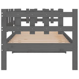 Day Bed without Mattress Grey 80x200 cm Solid Wood Pine 820753