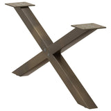 Coffee Table Legs X-Shaped 2 pcs Natural Steel 70x cm Steel 4012887