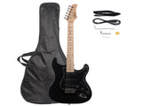 GST Stylish Electric Guitar Kit with Black Pickguard Black 34861087