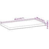 Floating Shelves 3 pcs 40x20x2 cm Untreated Solid Wood Acacia 3279337
