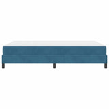 Box Spring Bed with Mattress Dark Blue 140 x 220 cm Fabric 3398795