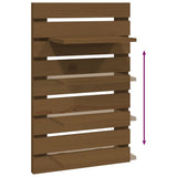 Wall-mounted Bedside Shelves 2 pcs Honey Brown Solid Wood Pine 824771